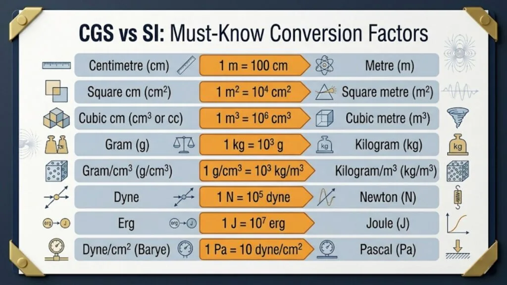 cgs vs mks vs si system