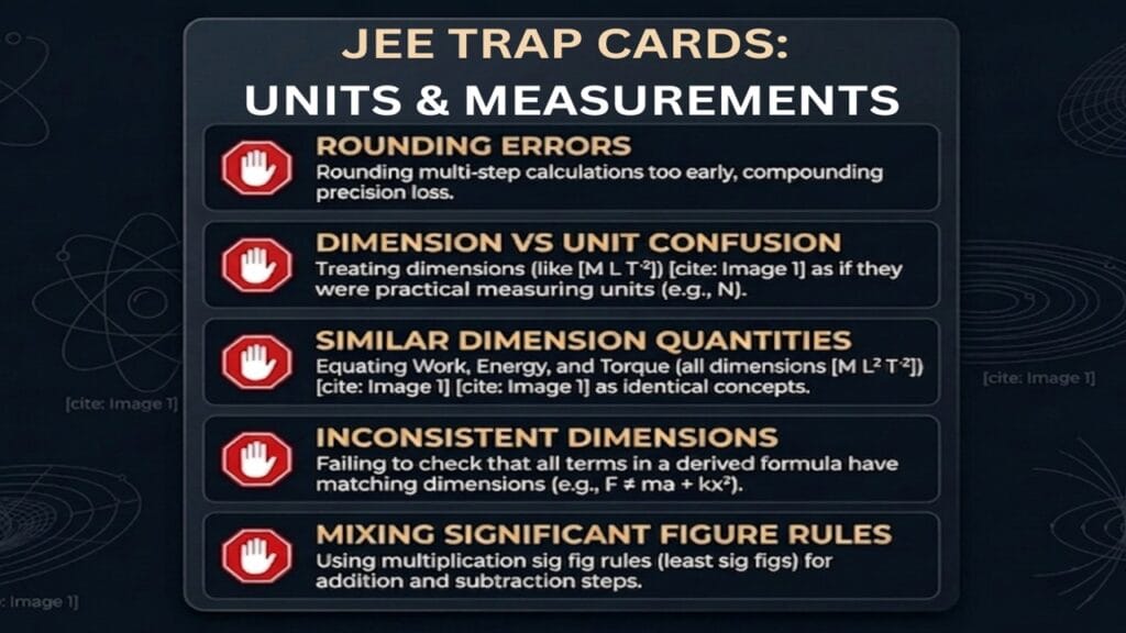 units and measurements for JEE Main