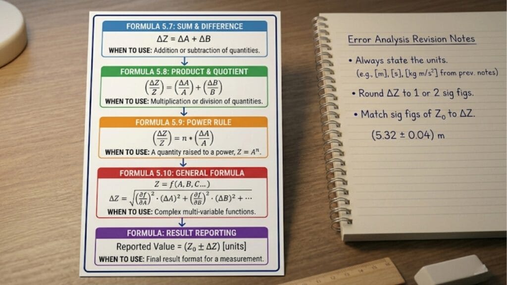 error analysis revision notes error analysis revision notes