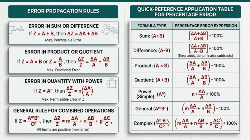 propagation of errors in physics