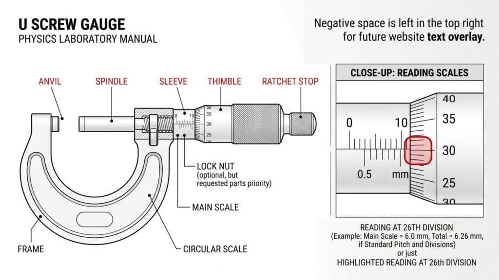 least count of vernier caliper and screw gauge