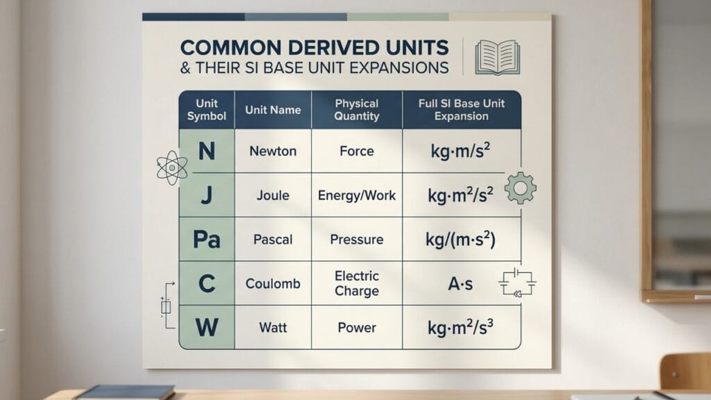 7 base units of SI system