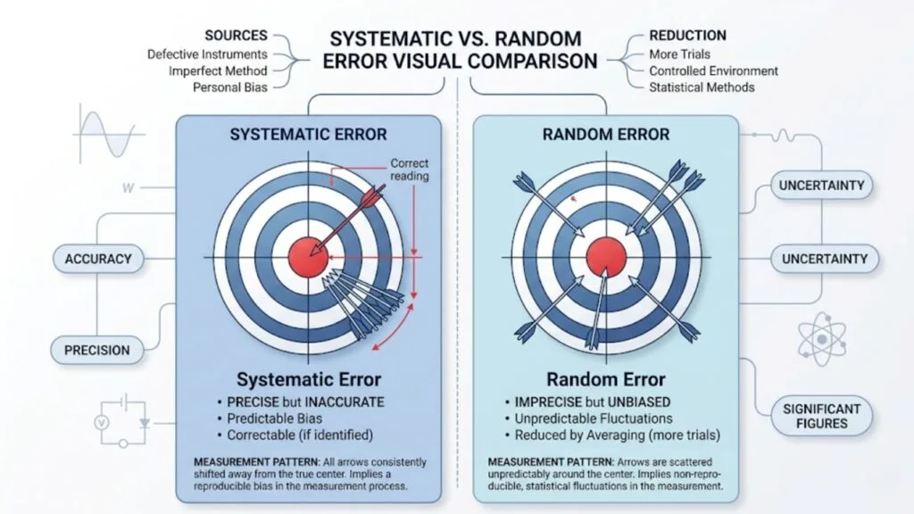 errors in physics measurements