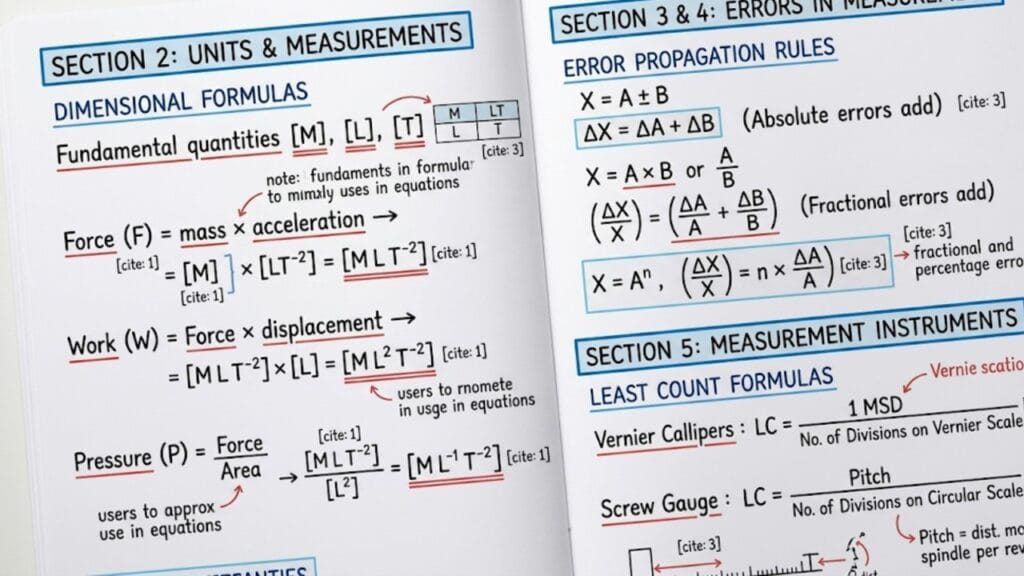 NEET Physics Units and Measurements