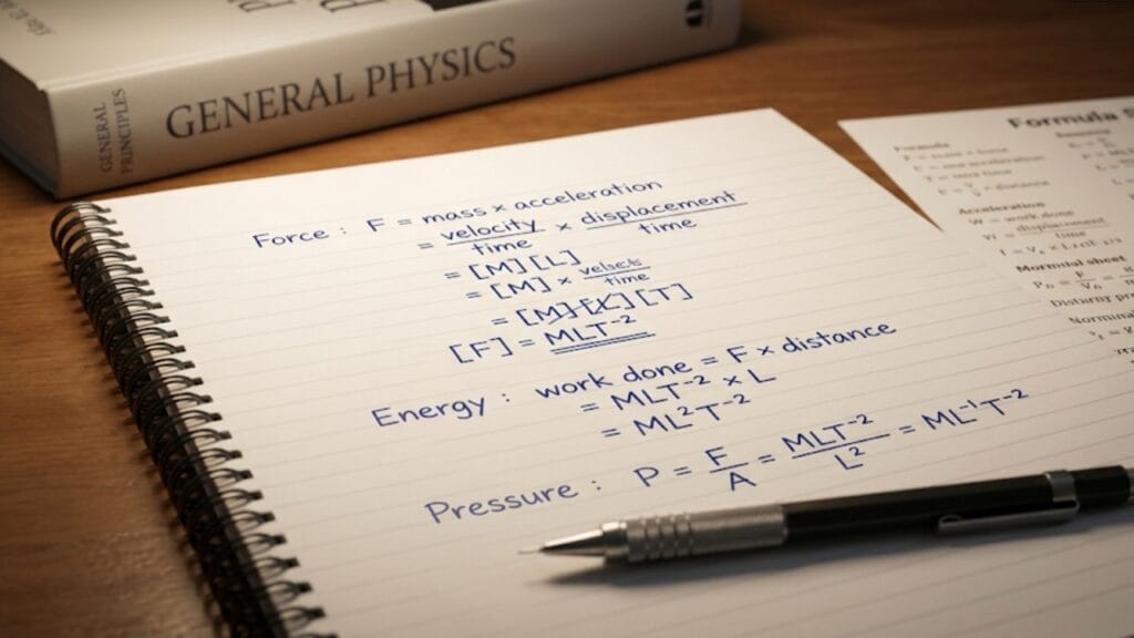 dimensional formula in physics